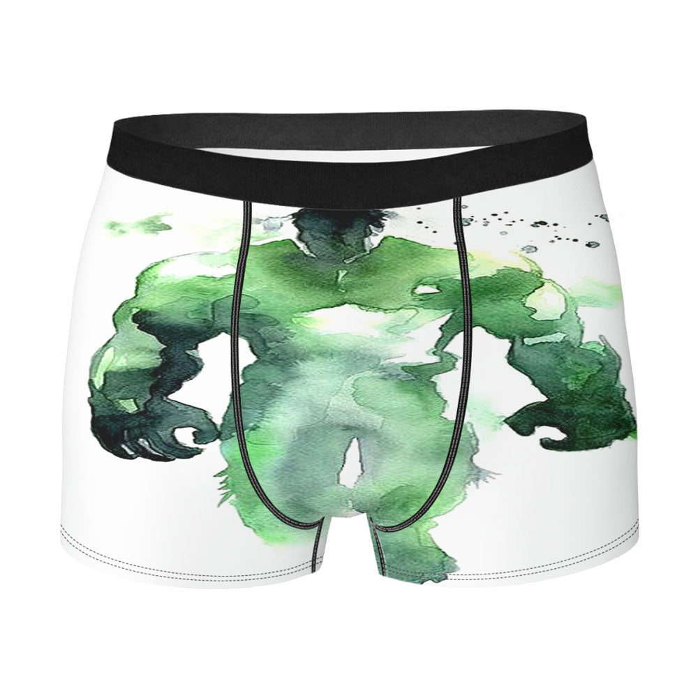 Hulk Watercolor Paint Men's Boxer Briefs