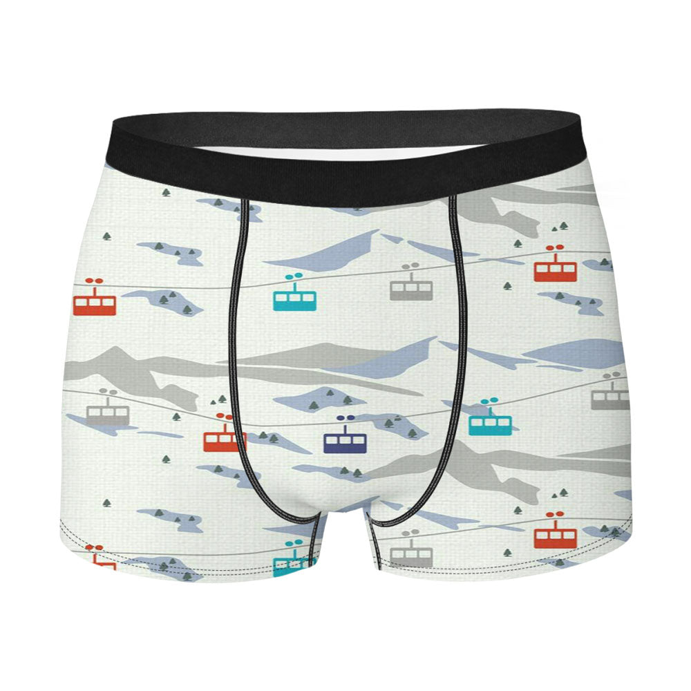 Ice Sky Dreams Pattern Men's Boxer Briefs