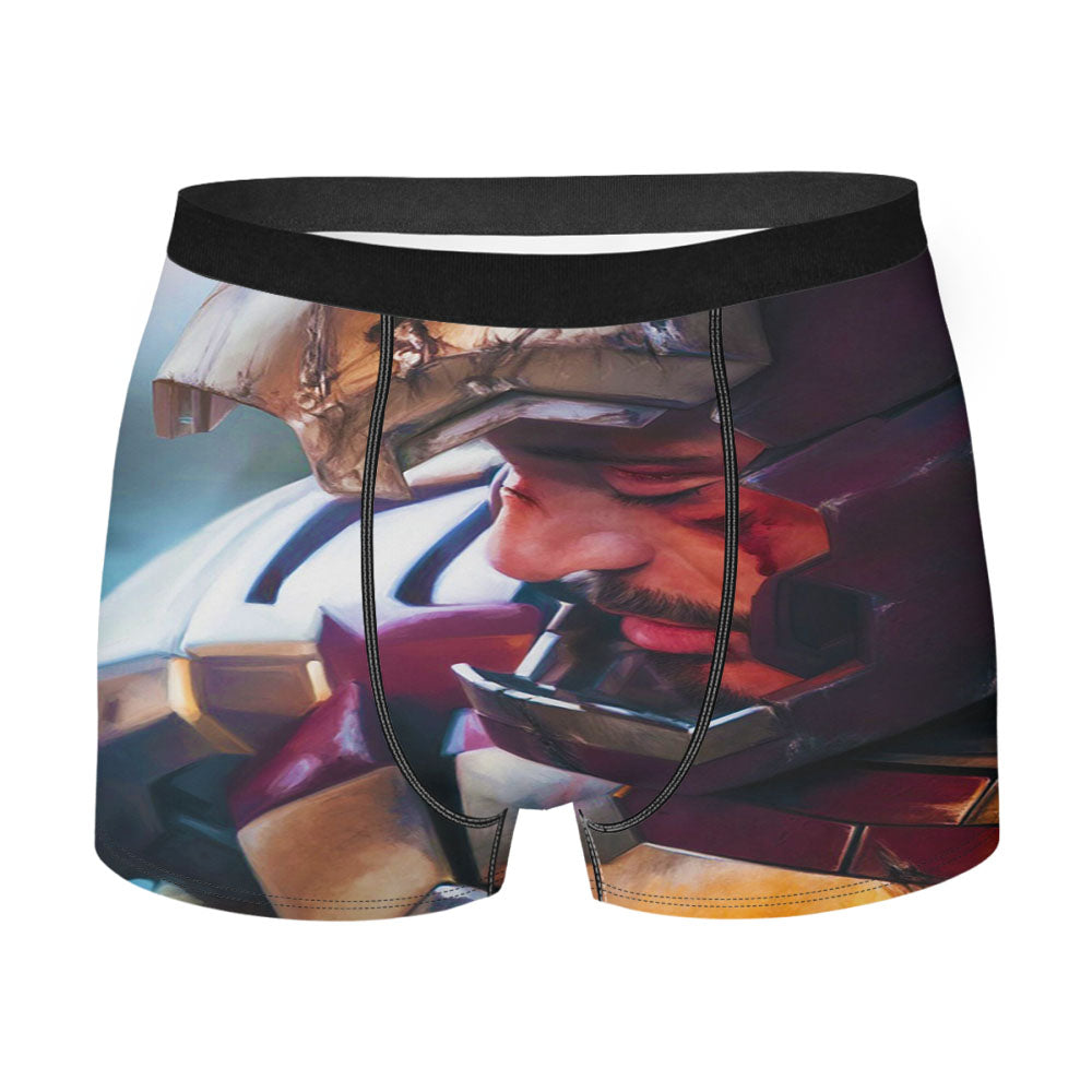 Iron Man Battle Damaged Men's Boxer Briefs