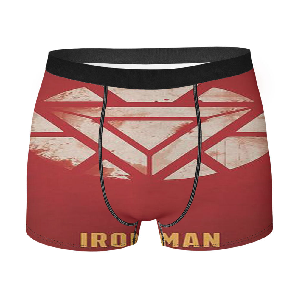 Iron Man Grunge Logo Art Men's Boxer Briefs