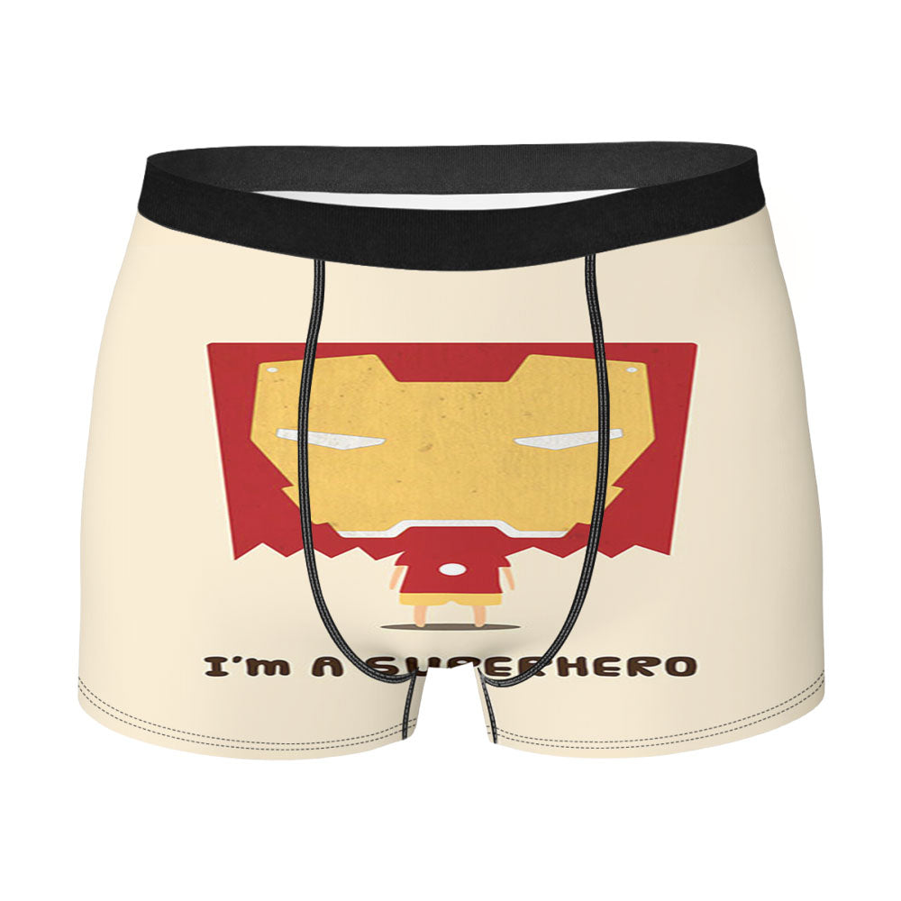 Iron Man Kid Vector Men's Boxer Briefs