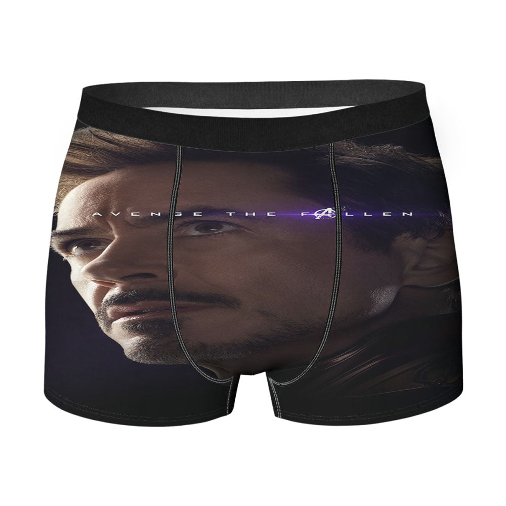 Iron Man Marvel Avengers Endgame Hero Poster Art Men's Boxer Briefs