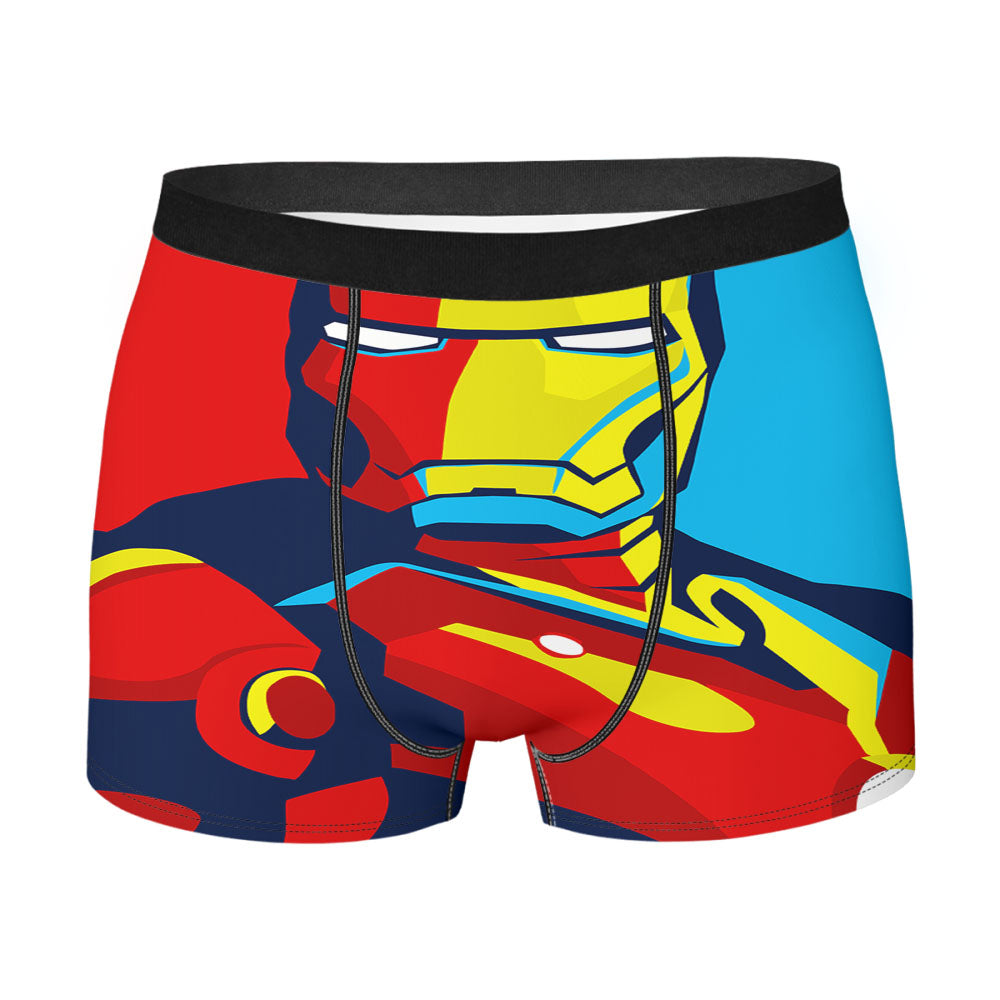 Iron Man Marvel Superhero Vector Men's Boxer Briefs