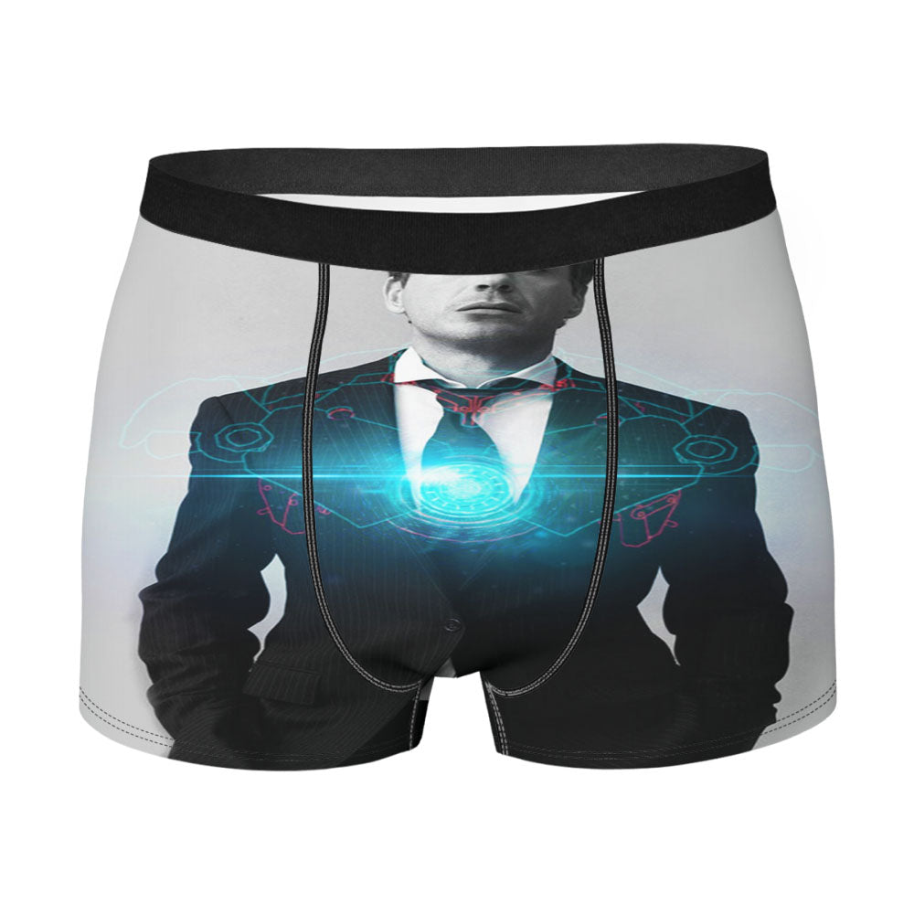 Iron Man Tony Stark Black Suit Men's Boxer Briefs