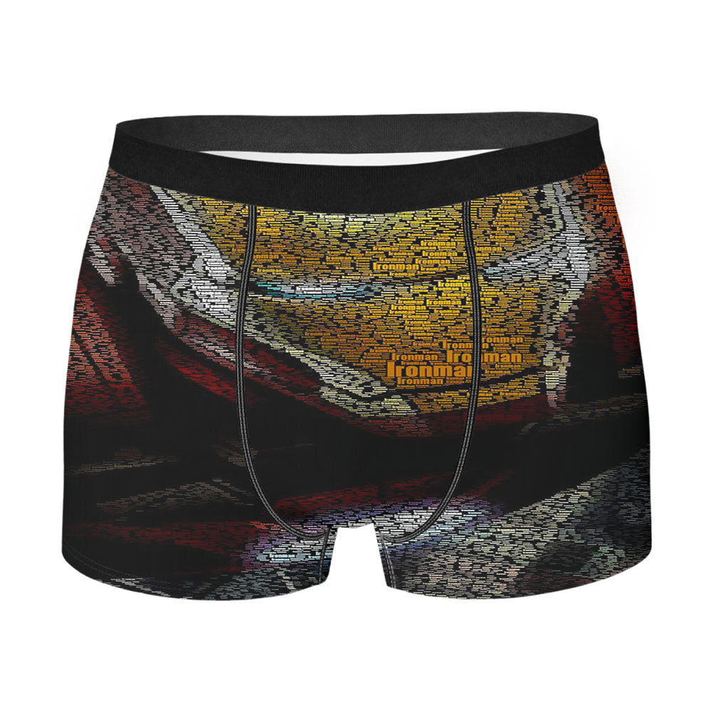 Iron Man Typography Men's Boxer Briefs