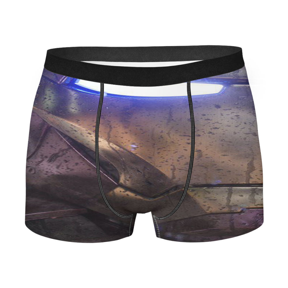 Ironman Face Metal Style Men's Boxer Briefs