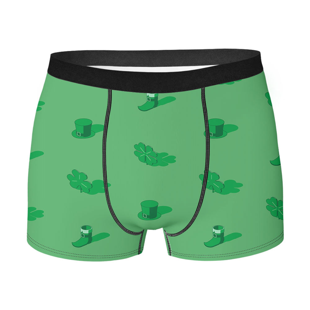 Isometric St Patricks Day Pattern 01 Men's Boxer Briefs