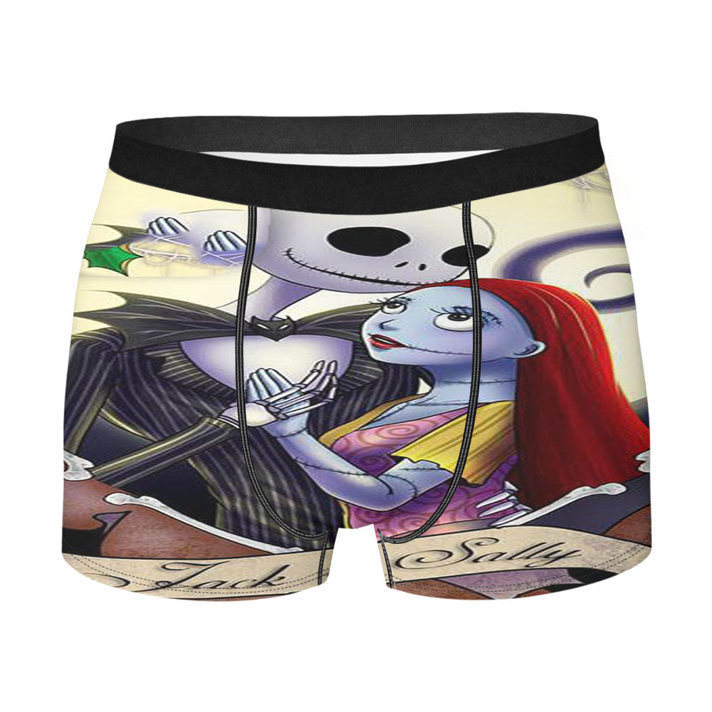 Jack And Sally Nightmare Men's Boxer Briefs