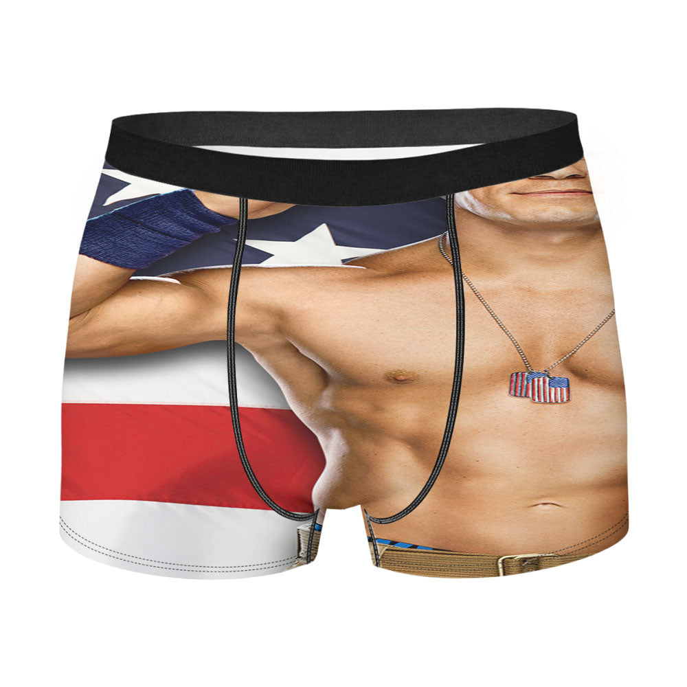 John Cena American Flag Wwe Men's Boxer Briefs