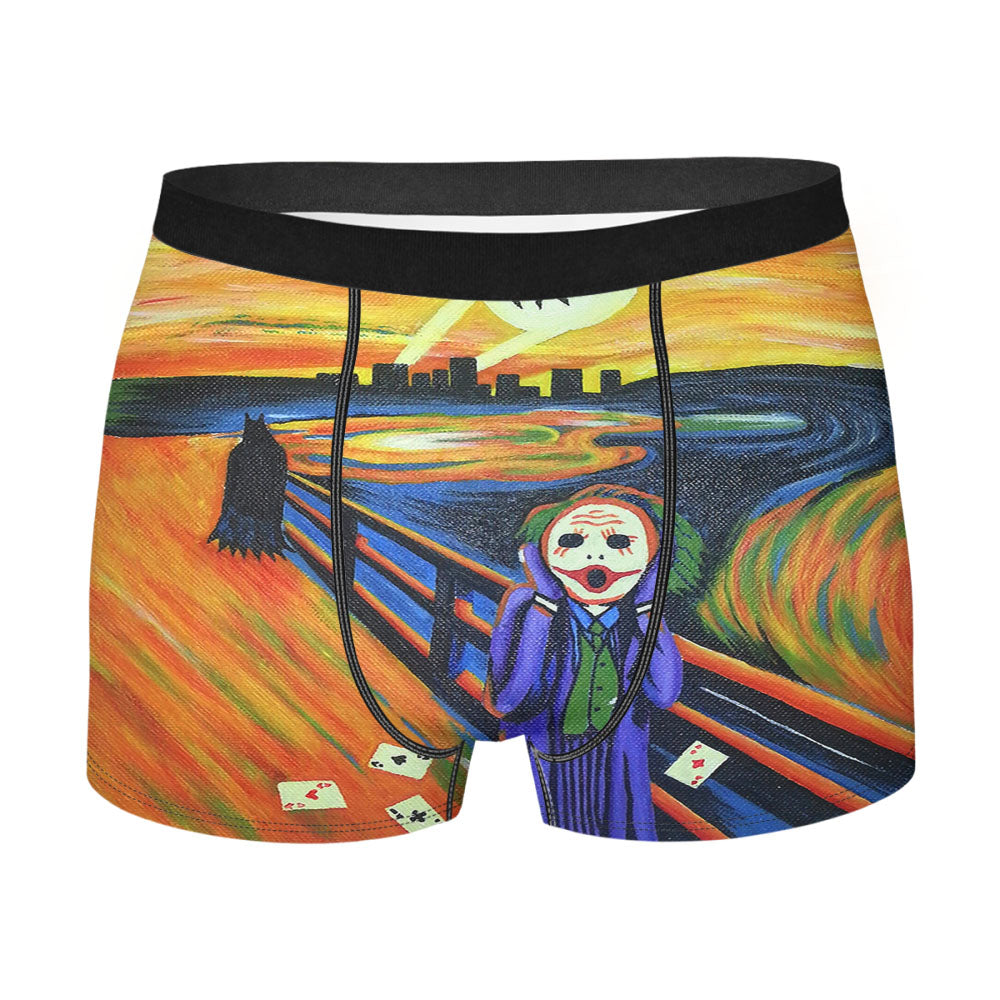 Joker Batman Scream Paint Men's Boxer Briefs