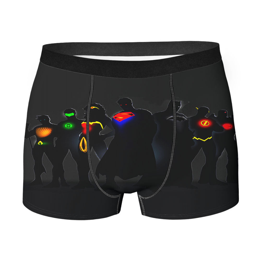 Justice League Dc Superheroes Men's Boxer Briefs