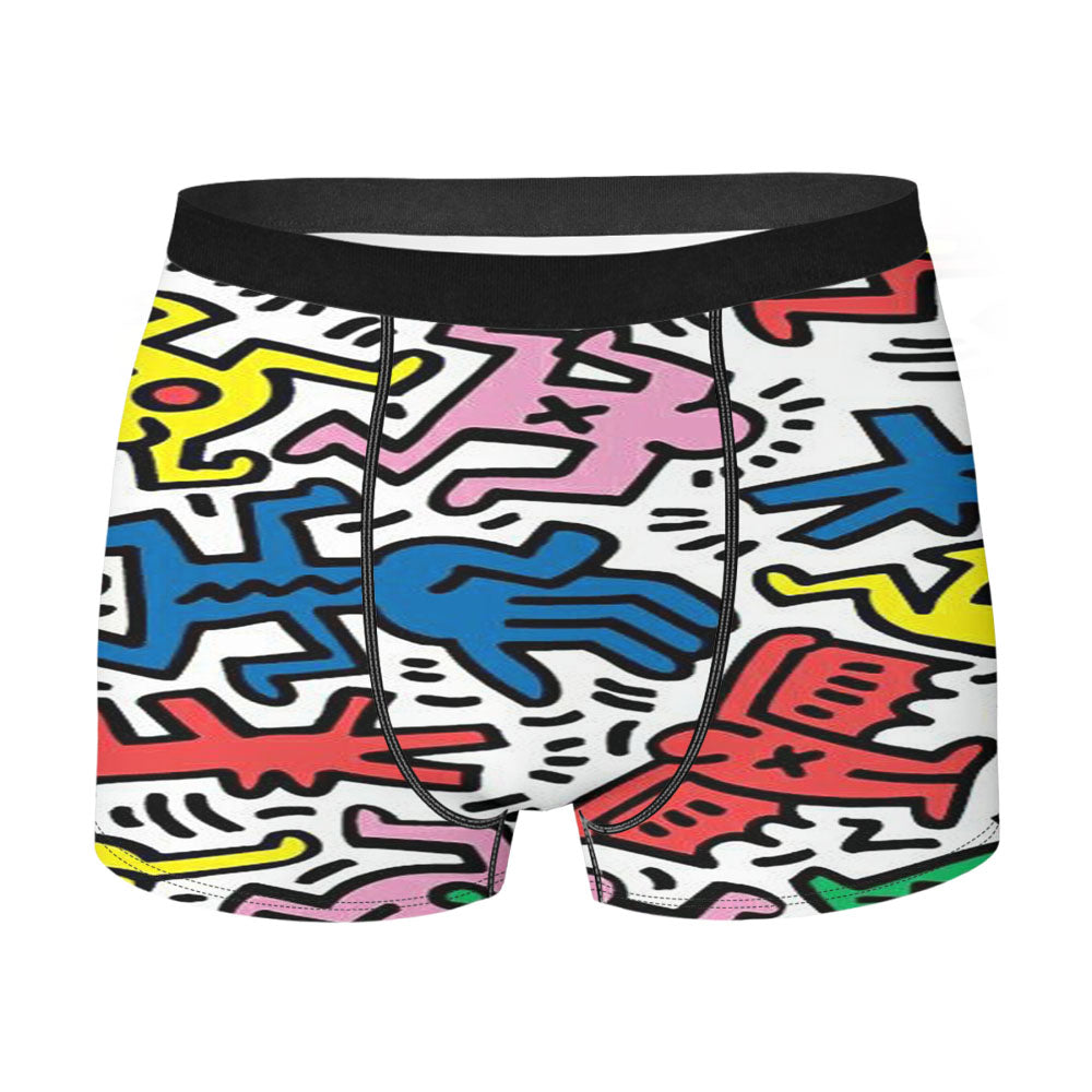 Keith Haring Neo Pop Art Men's Boxer Briefs