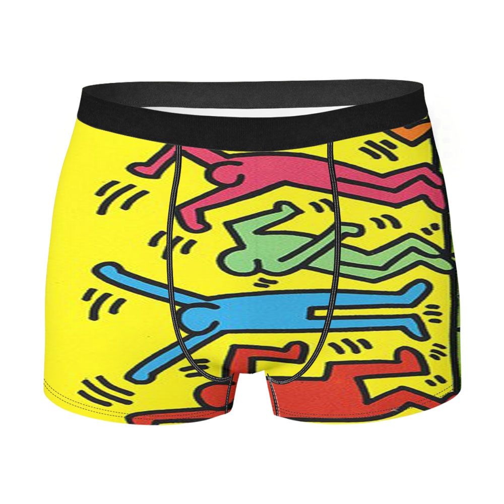 Keith Haring Pop Art Men's Boxer Briefs