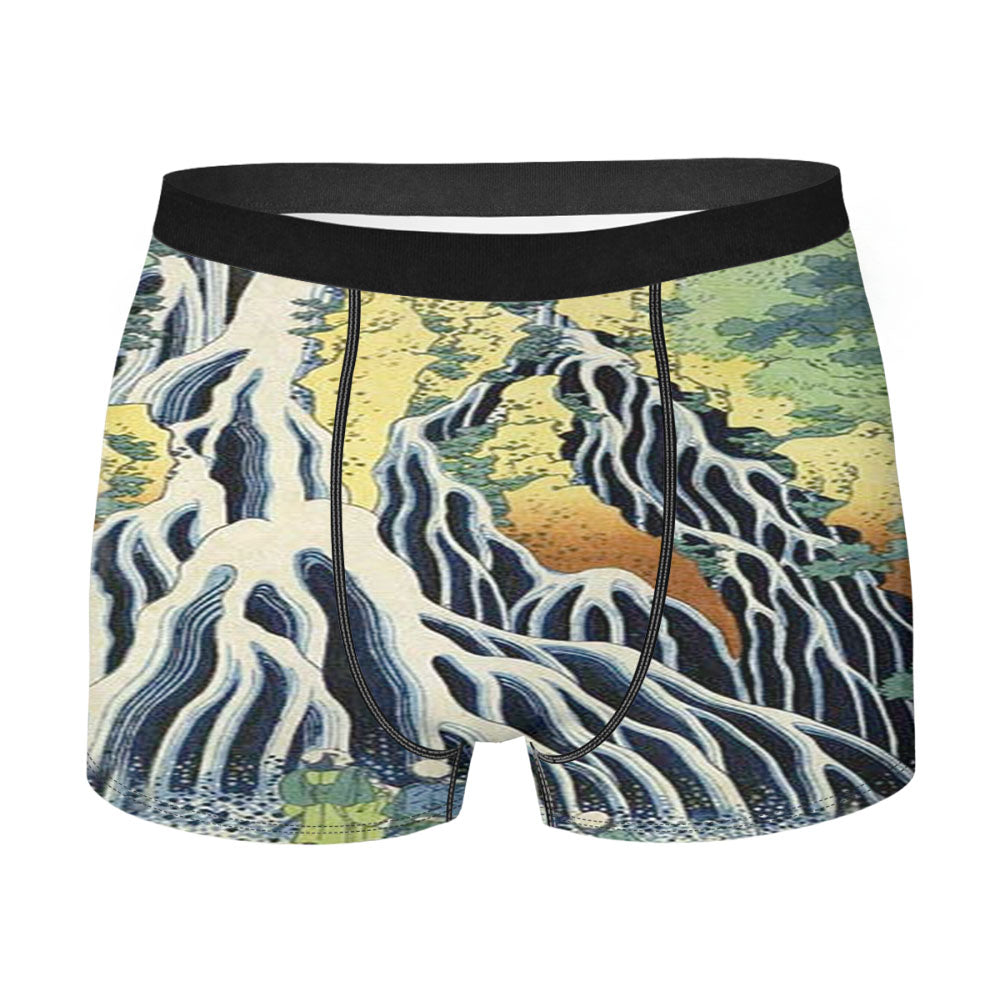 Kirifuri Falls In Kurokawa Mountain Men's Boxer Briefs
