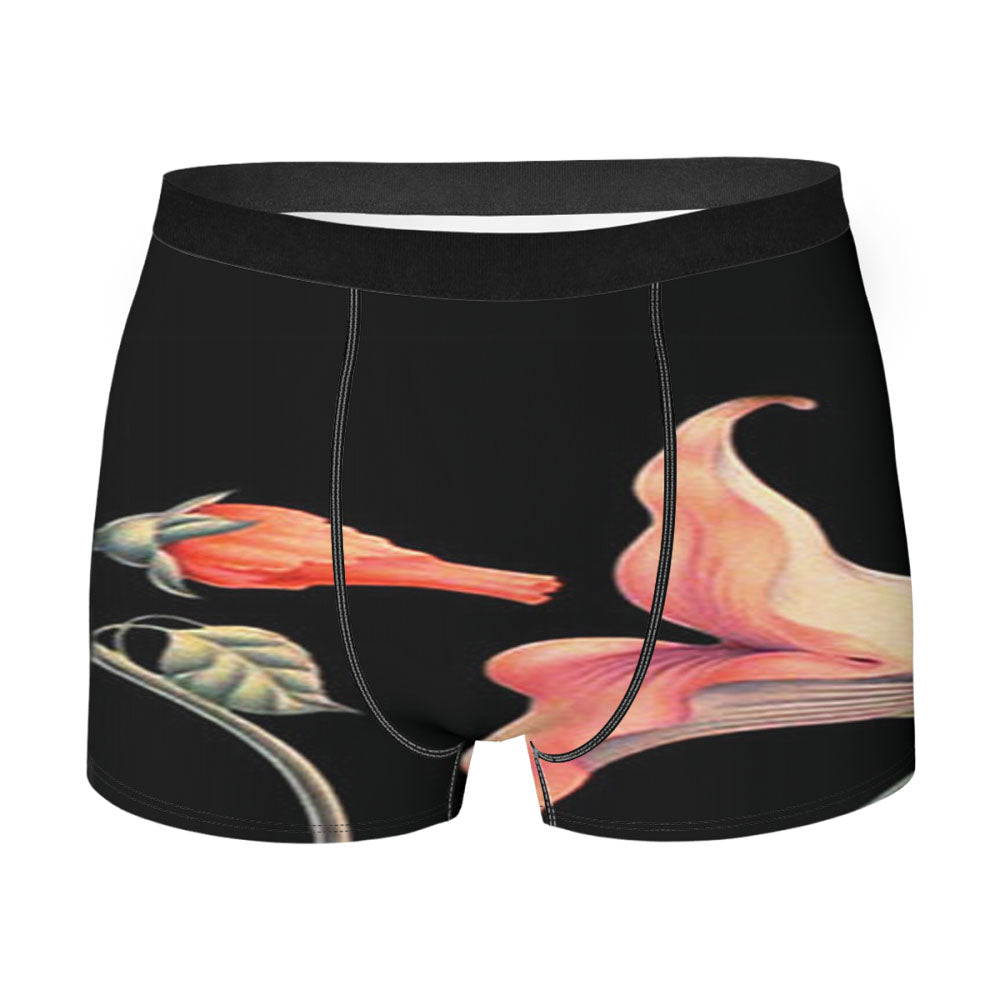 Kisses Flower Artwork Men's Boxer Briefs