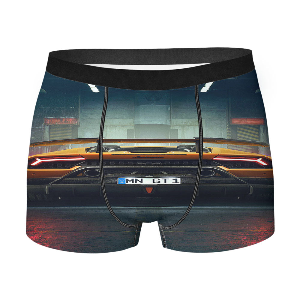 Lamborghini Car Drive Men's Boxer Briefs