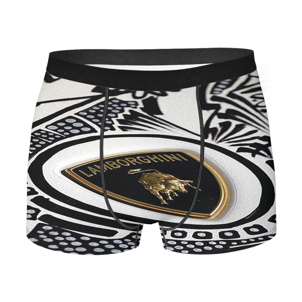 Lamborghini Doodle Art Logo Men's Boxer Briefs