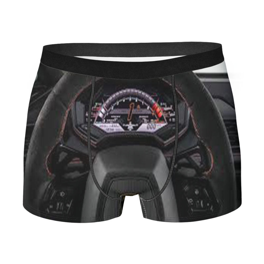Lamborghini Huracan Evo Interior 2019 4K Men's Boxer Briefs