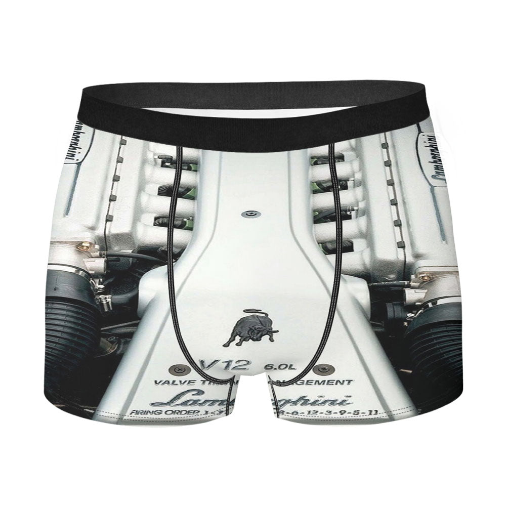 Lamborghini V12 Engine Machine Men's Boxer Briefs