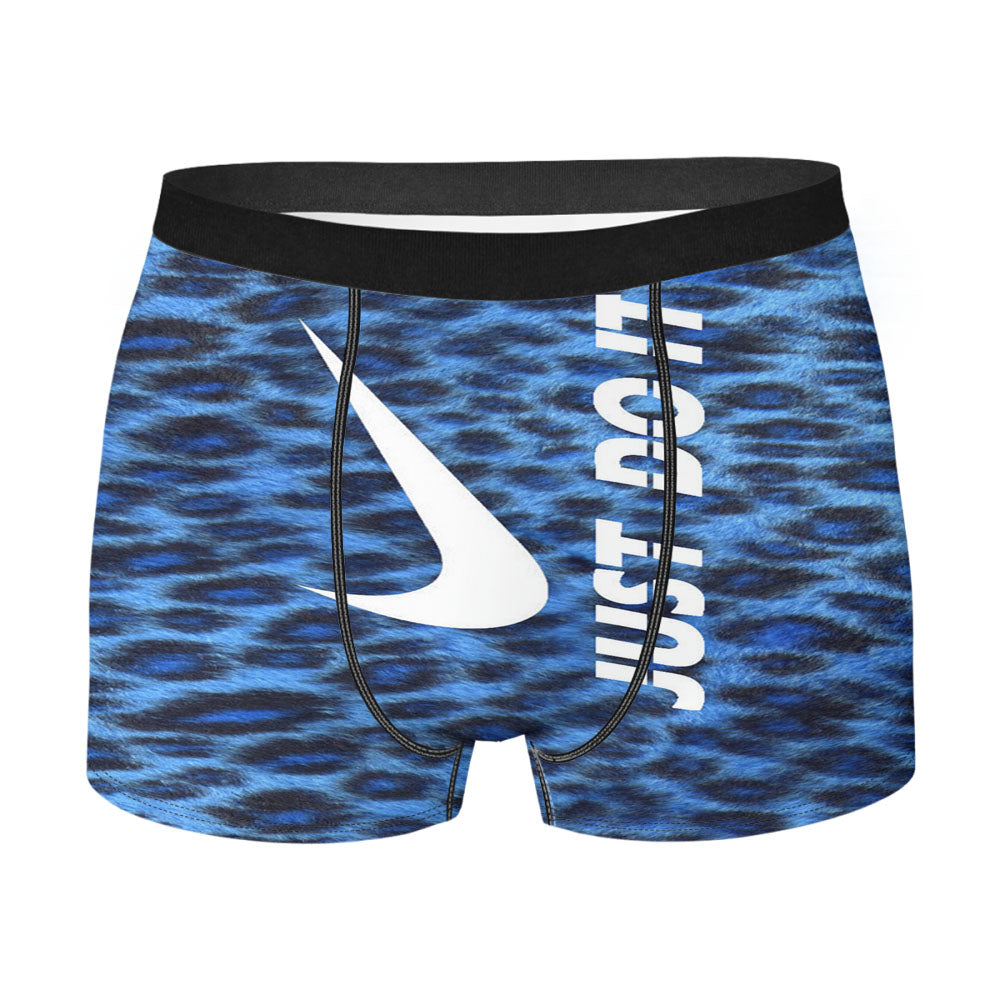 Leopard Just Do It Men's Boxer Briefs