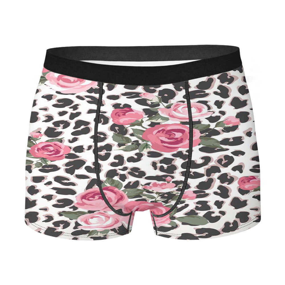 Lilly Pulitzer Cheetah Rose Flower Men's Boxer Briefs