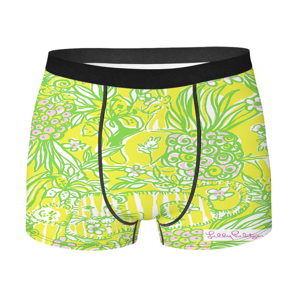 Lilly Pulitzer Crazy Cat House Men's Boxer Briefs
