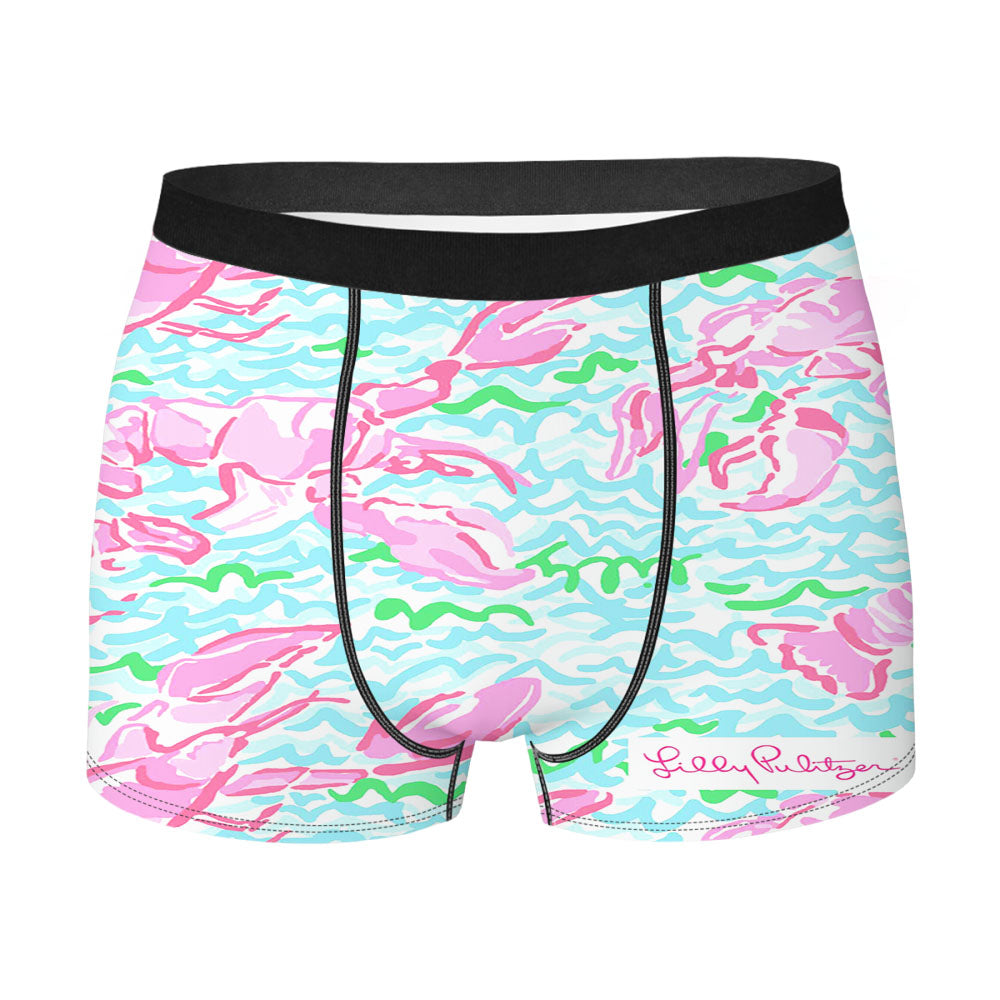 Lilly Pulitzer Summer Lobstah Men's Boxer Briefs