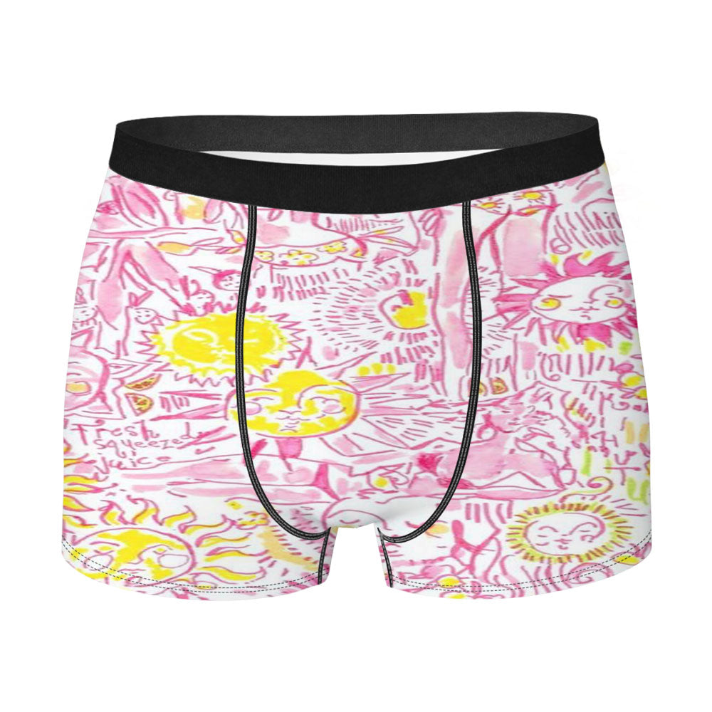 Lillypulitzer Pink Shunsine Pattern Men's Boxer Briefs