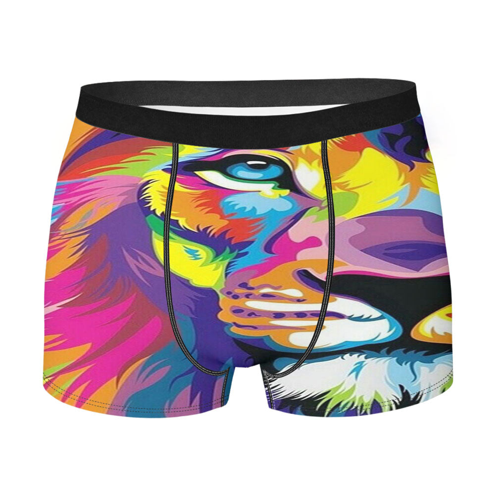 Lion Urban Art Men's Boxer Briefs