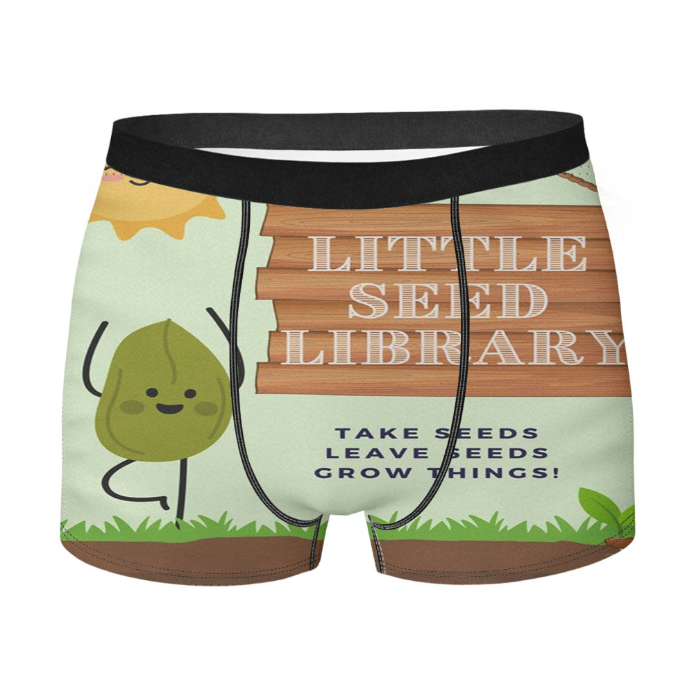 Little Free Seed Library Men's Boxer Briefs