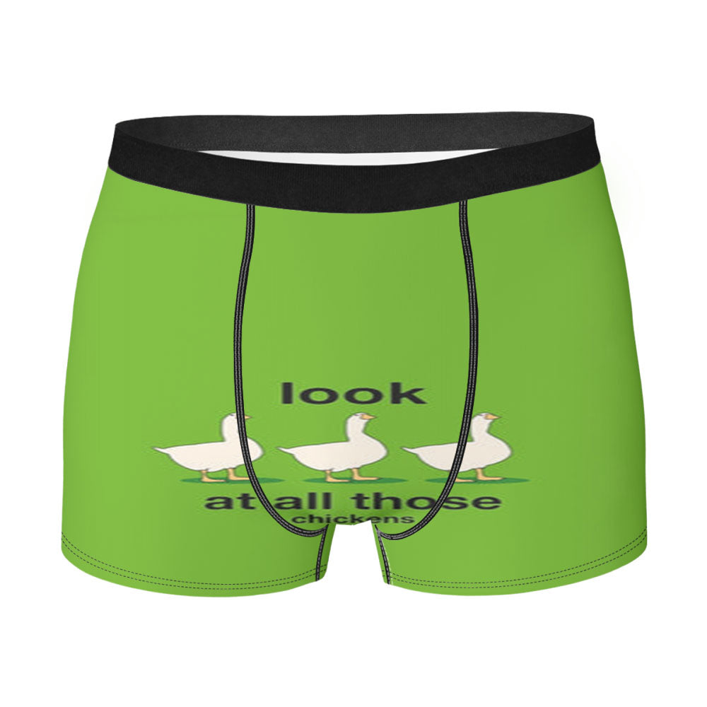 Look At All Those Chickens Men's Boxer Briefs