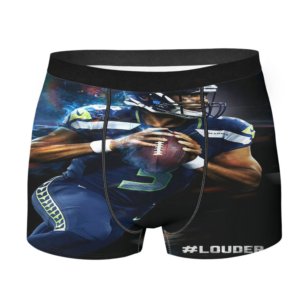 Louder Nfl Football Men's Boxer Briefs