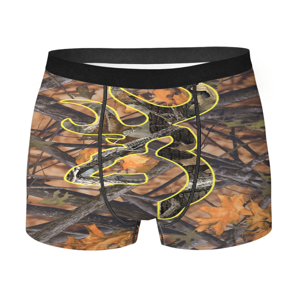 Love Browning Deer Camo Boy Men's Boxer Briefs