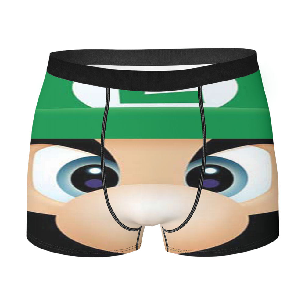 Luigi Close Up Men's Boxer Briefs