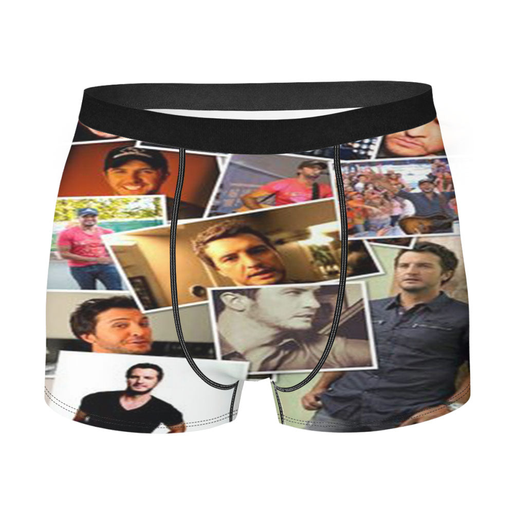 Luke Bryan Collage Men's Boxer Briefs