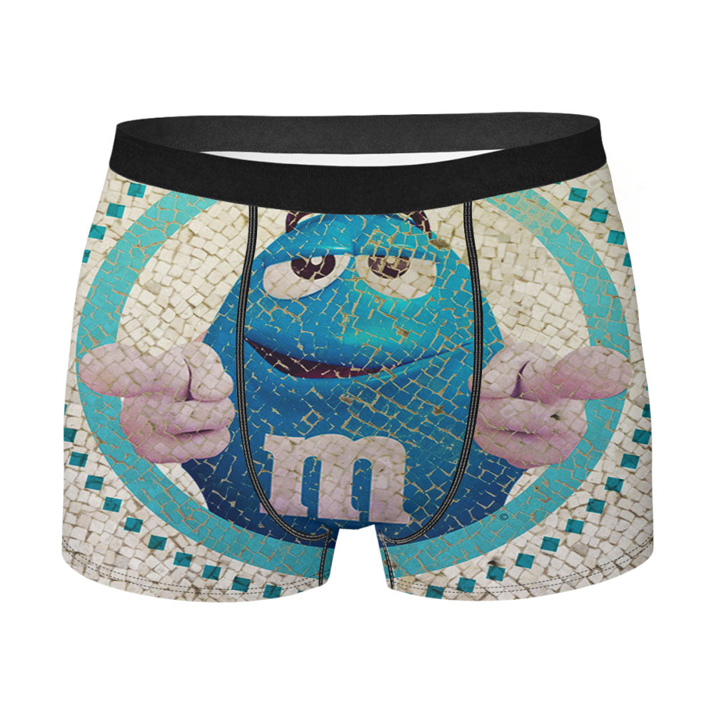 M&M'S Blue Character Men's Boxer Briefs