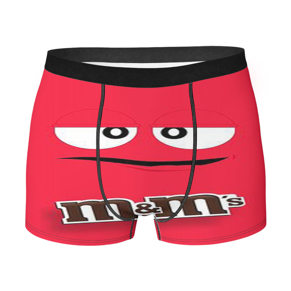 M&M'S Chocolate Mascot Face Men's Boxer Briefs