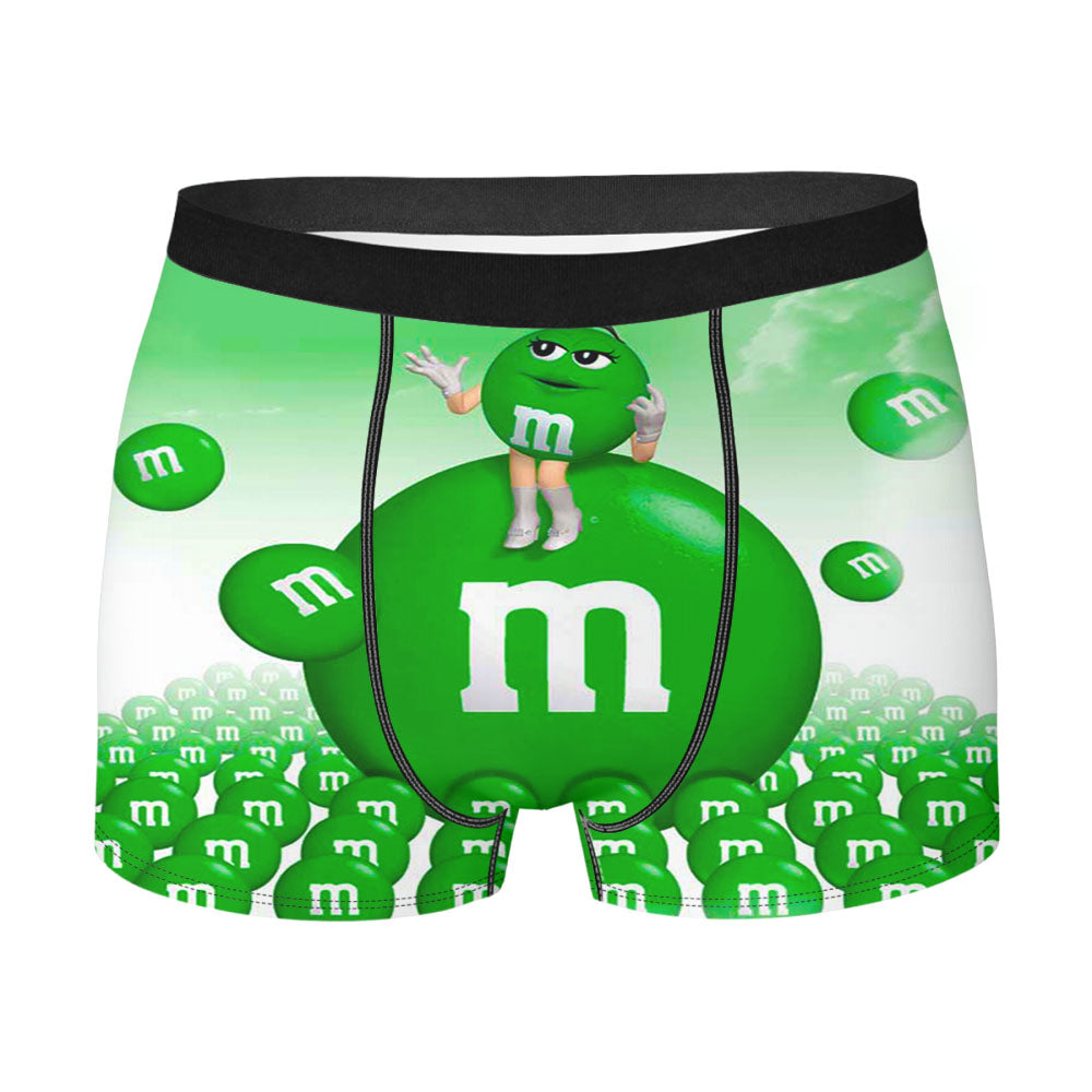 M&M'S Green Candy Men's Boxer Briefs