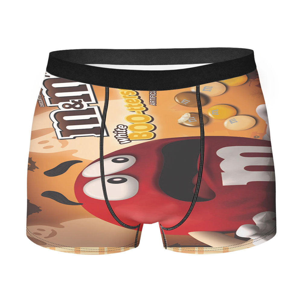M&M White Bootterscotch Atificial Flavors Candy Men's Boxer Briefs