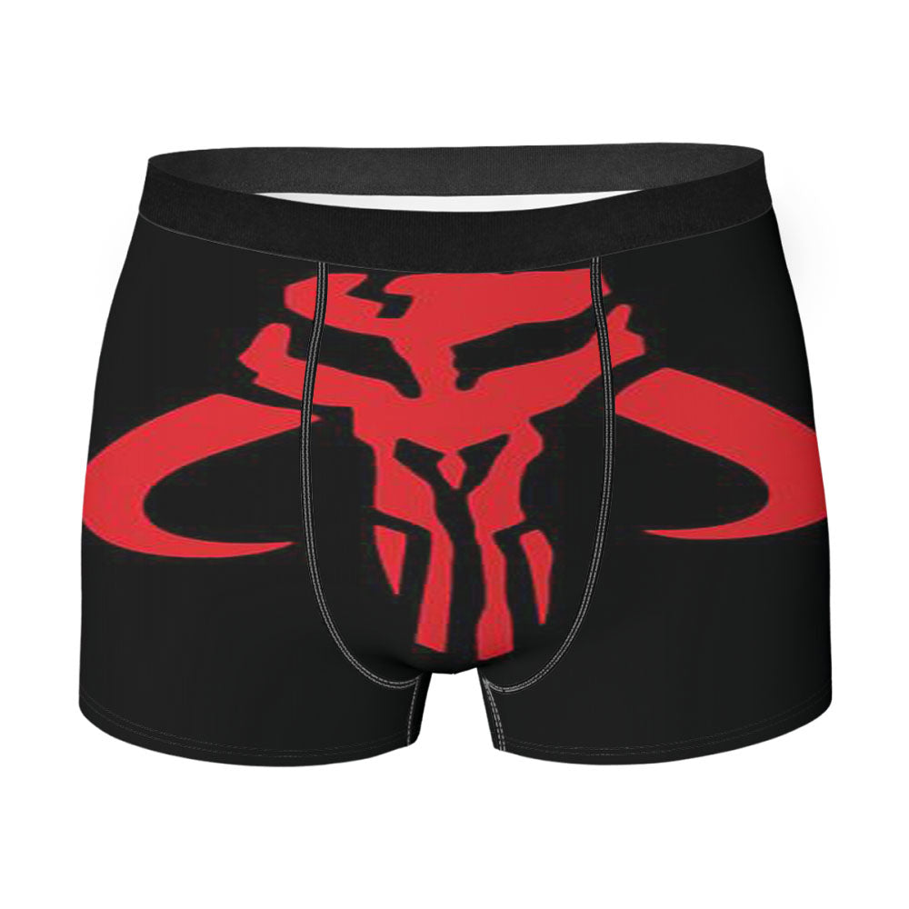 Mandalorian Skull Boba Fett Men's Boxer Briefs