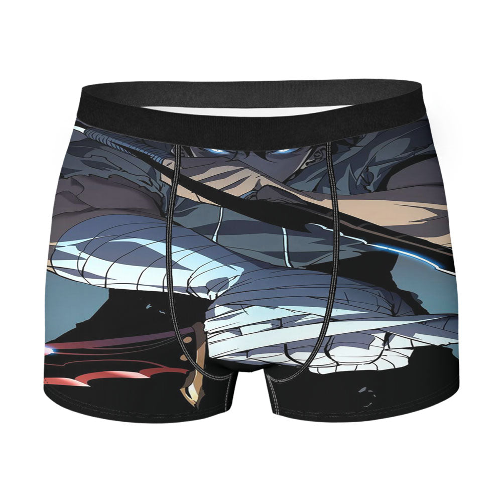 Manhwa Solo Leveling Sung Jin Woo Assassins Men's Boxer Briefs