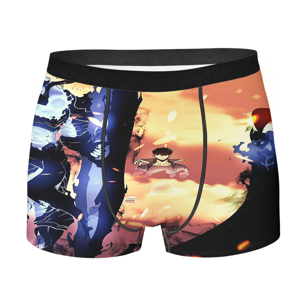 Manhwa Solo Leveling Sung Jin Woo Igris Iron Men's Boxer Briefs