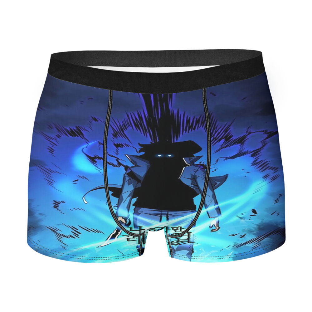 Manhwa Solo Leveling Sung Jin Woo Power Men's Boxer Briefs