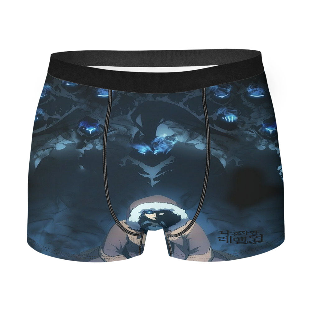 Manhwa Solo Leveling Sung Jin Woo Shadow Monarch Men's Boxer Briefs