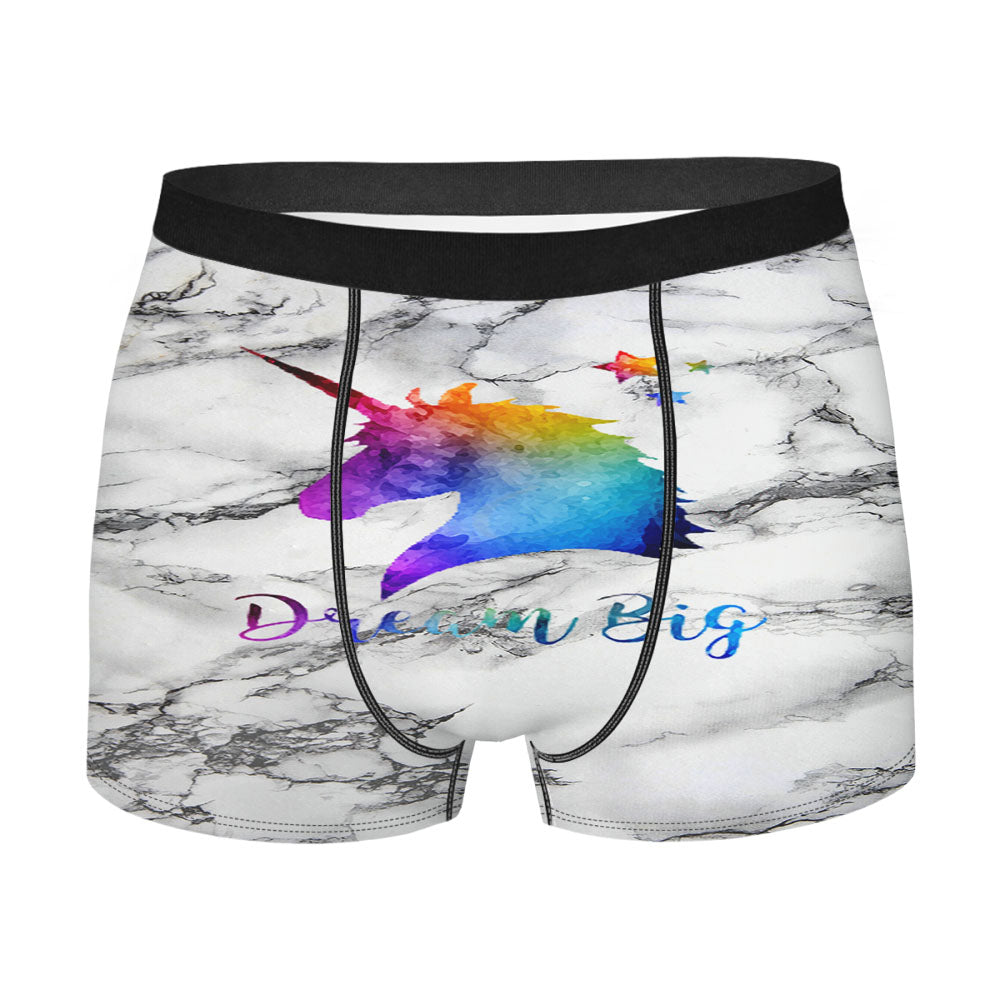 Marble Unicorn Men's Boxer Briefs