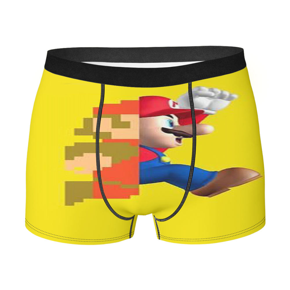 Mario Old Vs New Men's Boxer Briefs