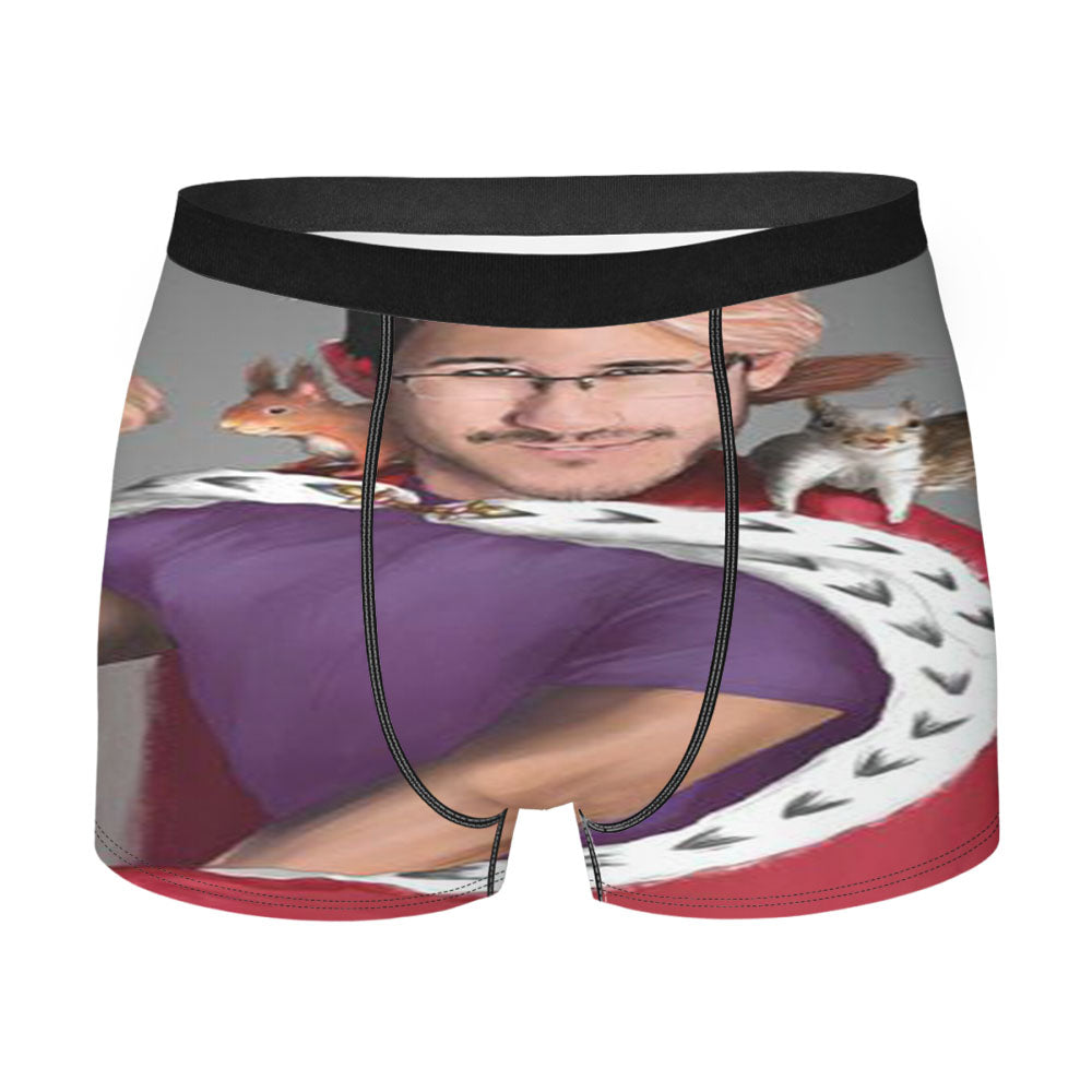 Markiplier 'King Of The Squirrels' Men's Boxer Briefs