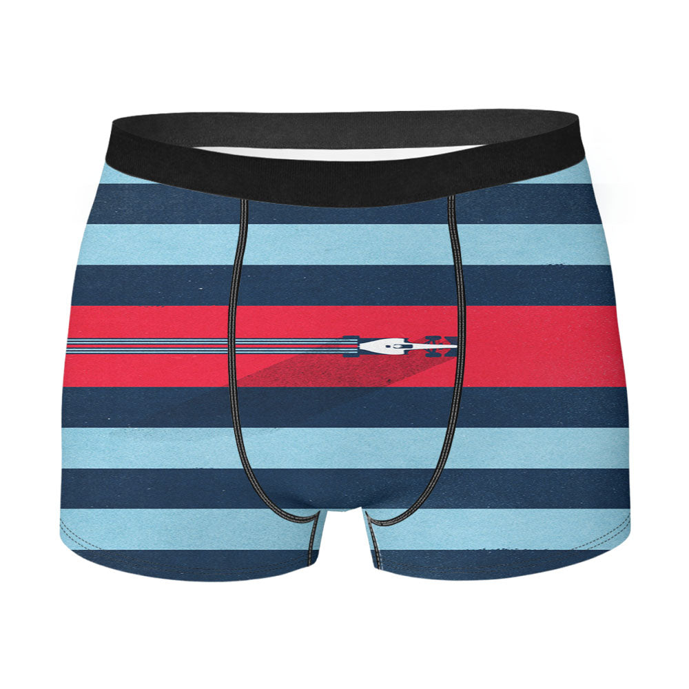 Martini Porsche Sport Car Super Formula 1 Men's Boxer Briefs