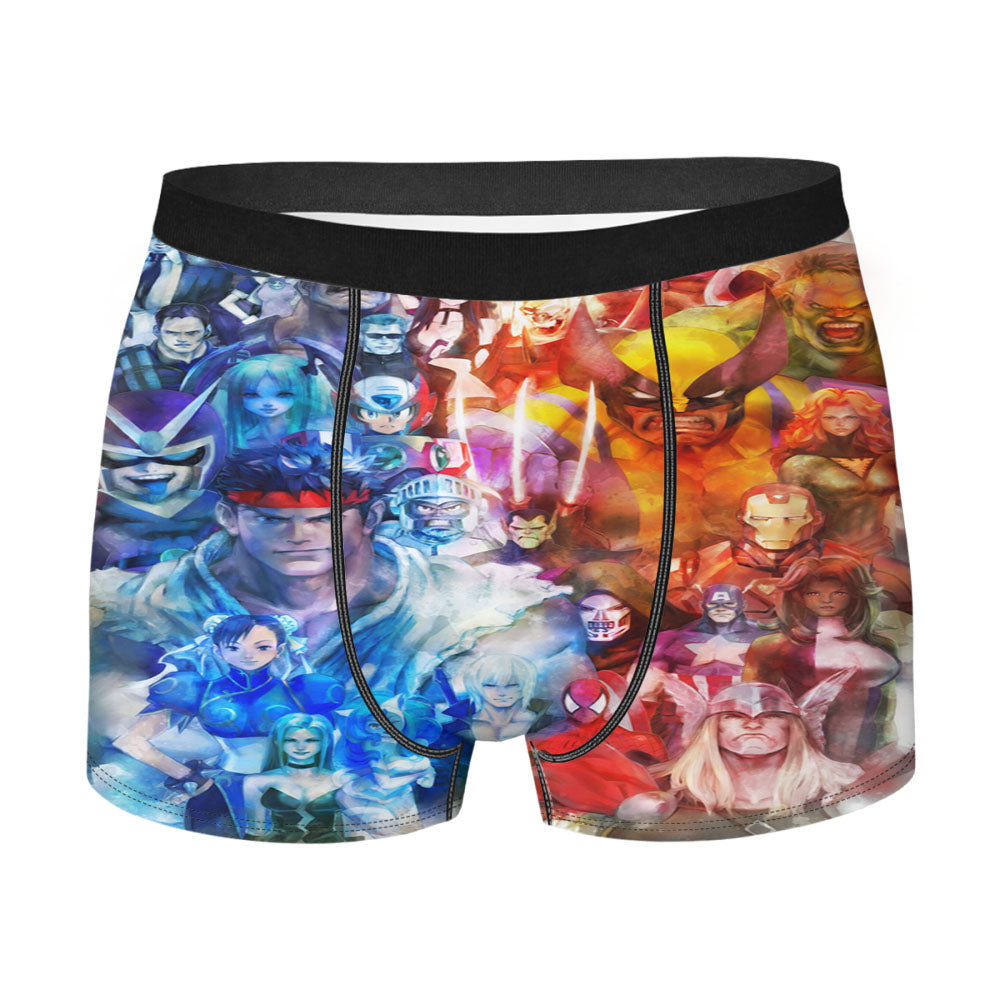Marvel Capcom Collections Characters Men's Boxer Briefs