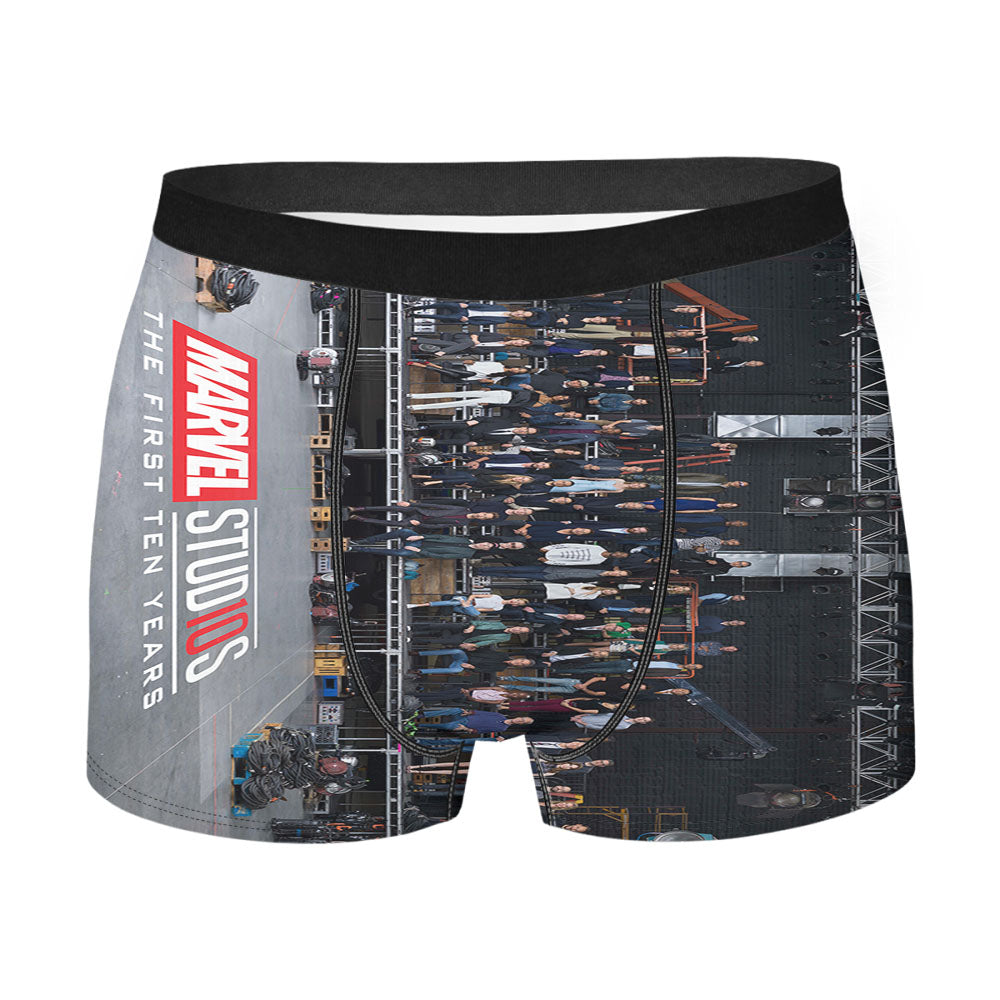 Marvel Cinematic Universe 10Th Anniversary Men's Boxer Briefs